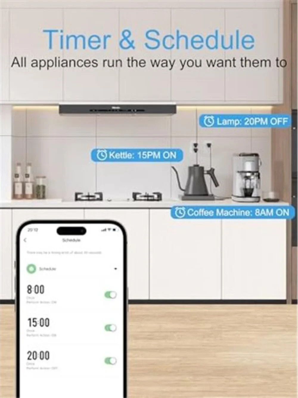 Smart Plug 15A, Smart Plugs That Compatible with Alexa & Google Home &SmartThing